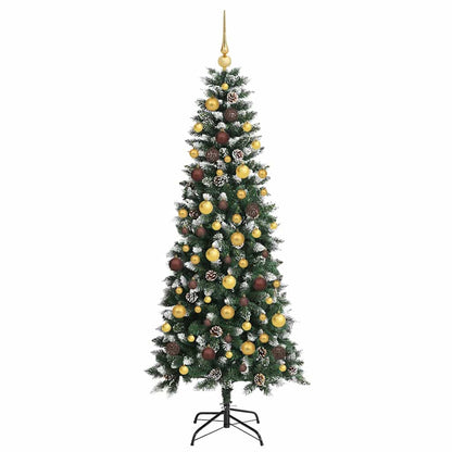 vidaXL Künstlicher Weihnachtsbaum mit 300 LEDs mit Ständer Grün 180 cm
