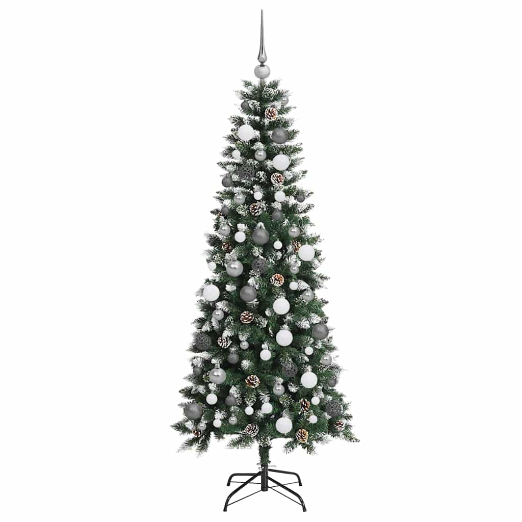 Künstlicher Weihnachtsbaum mit 300 LEDs mit Ständer Grün 180 cm