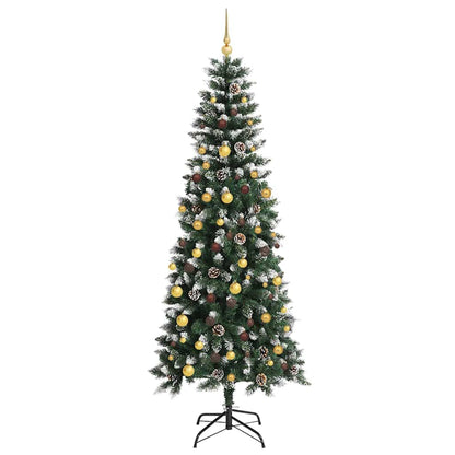 vidaXL Sapin de Noël artificiel avec 300 LED et support vert 210 cm