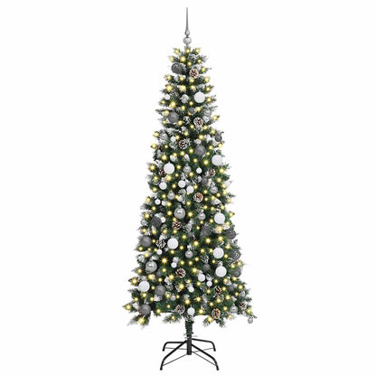 Künstlicher Weihnachtsbaum mit 300 LEDs mit Ständer Grün 210 cm