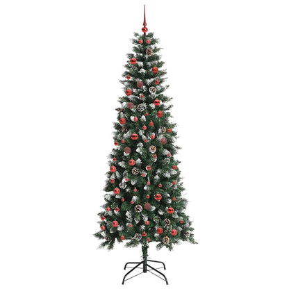 vidaXL Sapin de Noël artificiel avec 300 LED et support Vert 210 cm