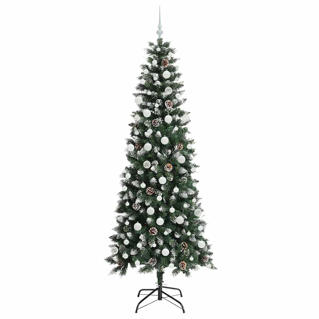 Künstlicher Weihnachtsbaum mit 300 LEDs mit Ständer Grün 210 cm