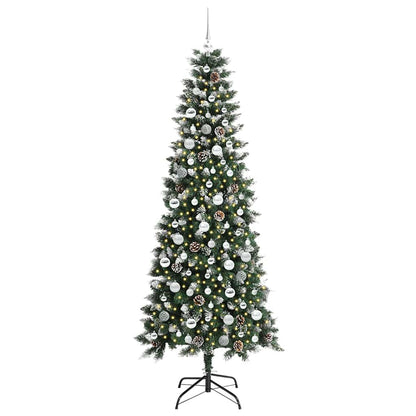 Künstlicher Weihnachtsbaum mit 300 LEDs mit Ständer Grün 210 cm