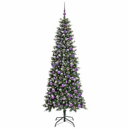 Künstlicher Weihnachtsbaum mit 300 LEDs mit Ständer Grün 210 cm