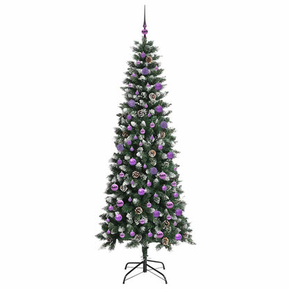 Künstlicher Weihnachtsbaum mit 300 LEDs mit Ständer Grün 210 cm