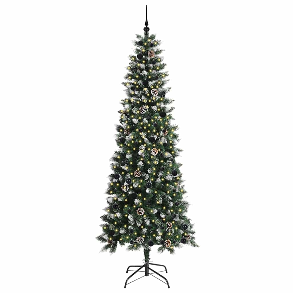 vidaXL Künstlicher Weihnachtsbaum mit 300 LEDs mit Ständer Grün 240 cm