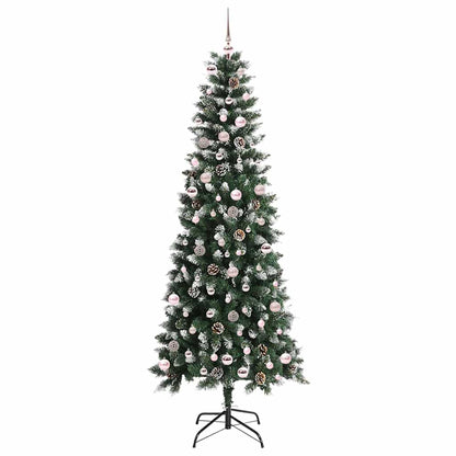 vidaXL Sapin de Noël artificiel avec 300 LED et support Vert 240 cm