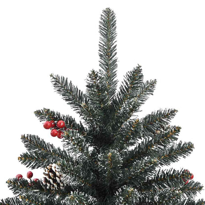 vidaXL Künstlicher Weihnachtsbaum Grün 150 cm PVC, Plastik und Stahl