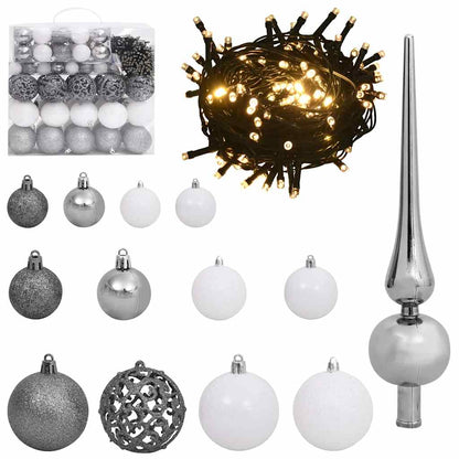 vidaXL Künstlicher Weihnachtsbaum Grün 150 cm PVC, Plastik und Stahl