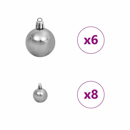 vidaXL Künstlicher Weihnachtsbaum Grün 150 cm PVC, Plastik und Stahl