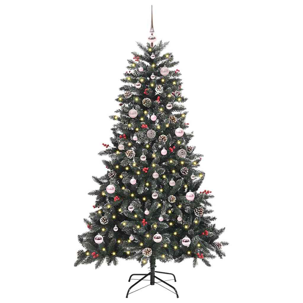 Künstlicher Weihnachtsbaum Grün 150 cm PVC, Plastik und Stahl