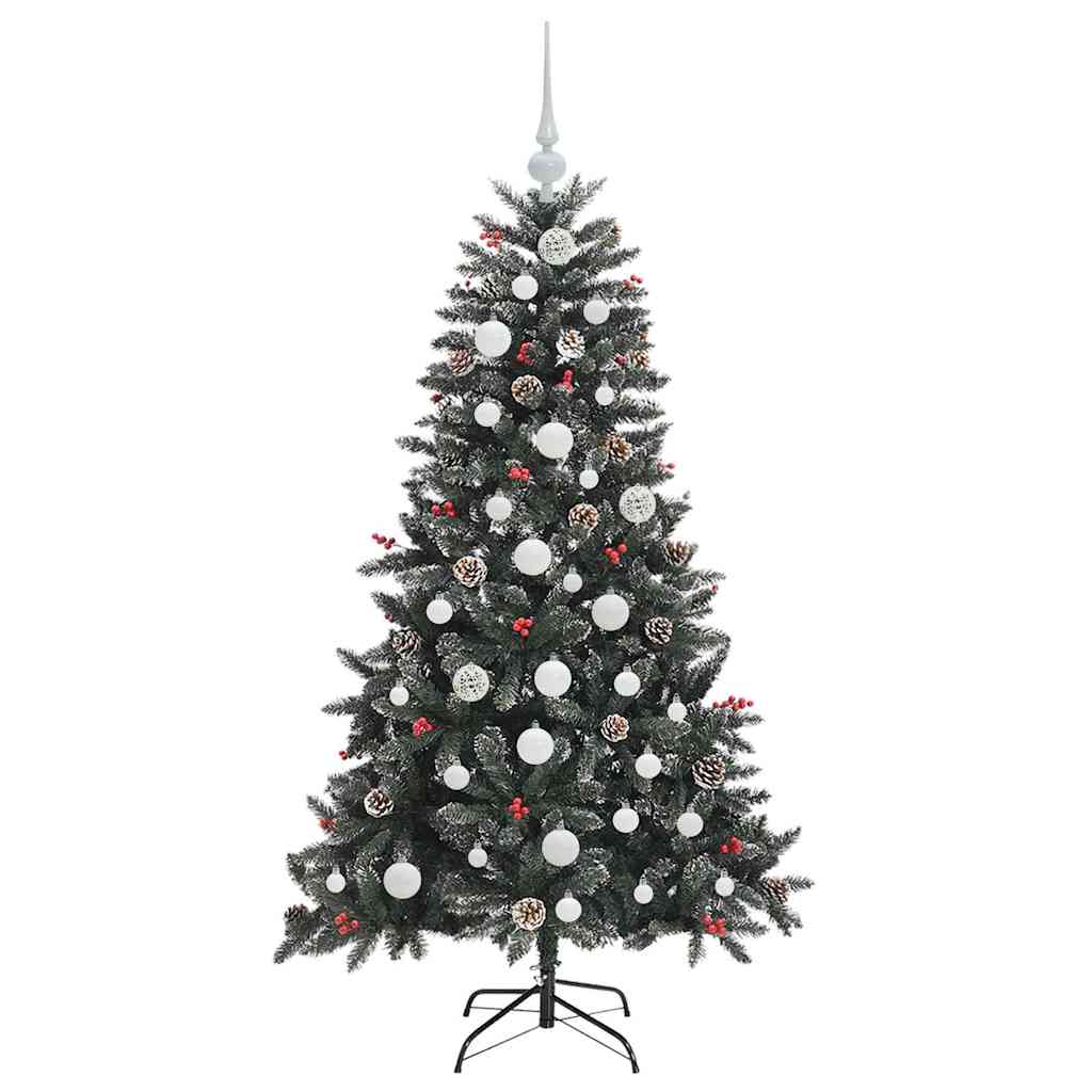 Künstlicher Weihnachtsbaum Grün 150 cm PVC, Plastik und Stahl
