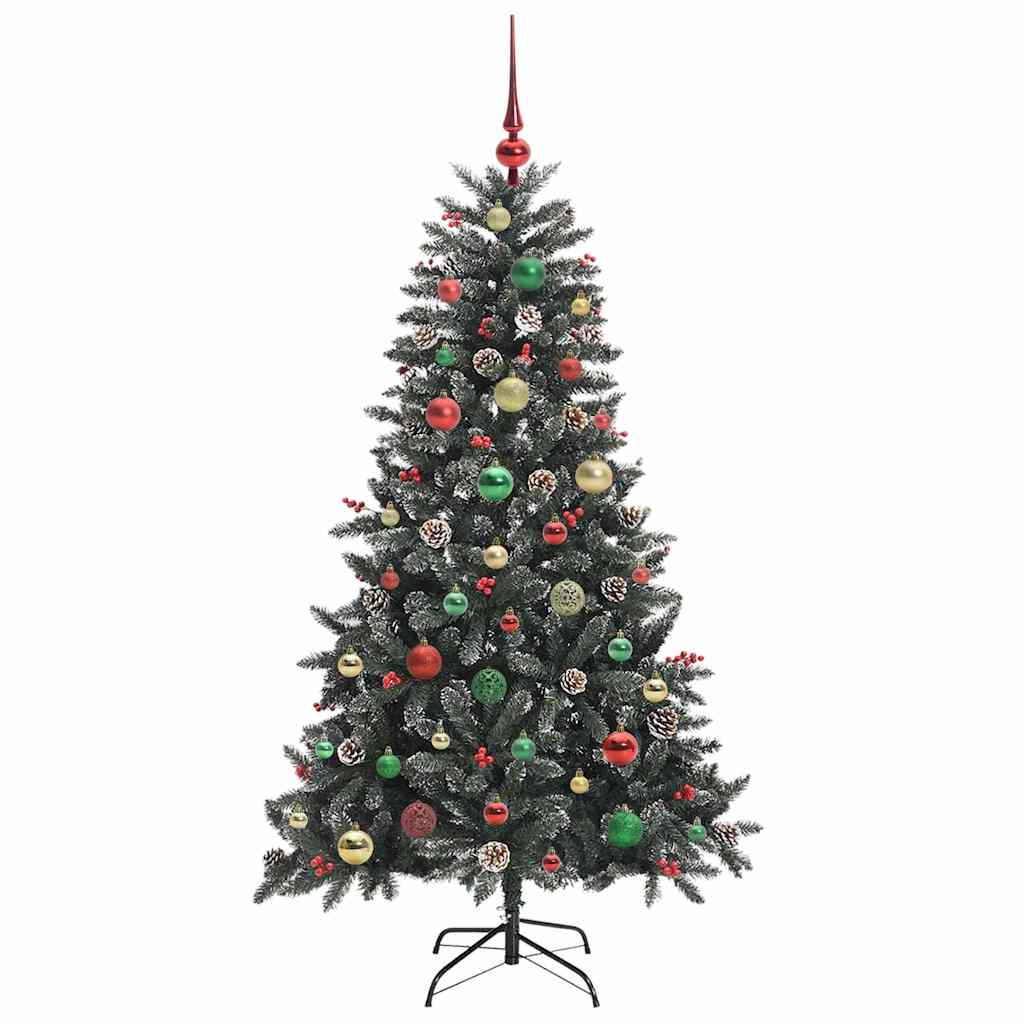 Künstlicher Weihnachtsbaum Grün 150 cm PVC, Plastik und Stahl