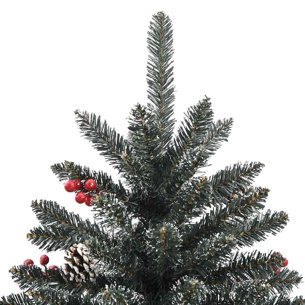 vidaXL Künstlicher Weihnachtsbaum Grün 180 cm PVC, Plastik und Stahl