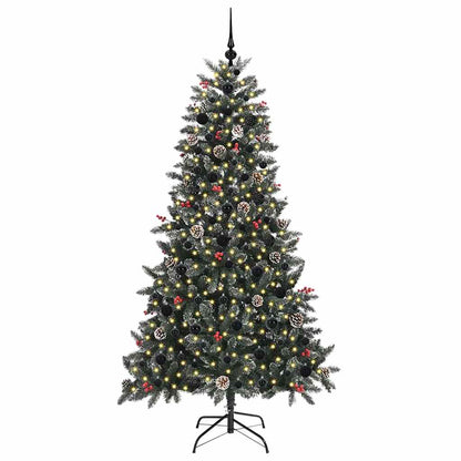 vidaXL Künstlicher Weihnachtsbaum Grün 180 cm PVC, Plastik und Stahl