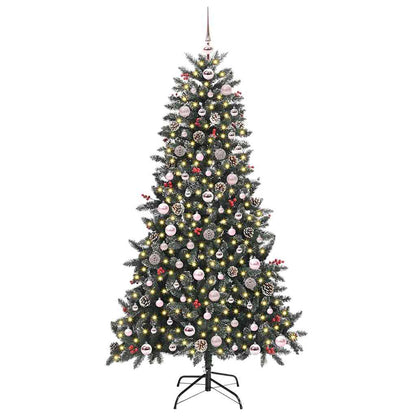vidaXL Sapin de Noël artificiel Vert 180 cm PVC, plastique et acier