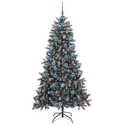vidaXL Künstlicher Weihnachtsbaum Grün 180 cm PVC, Plastik und Stahl