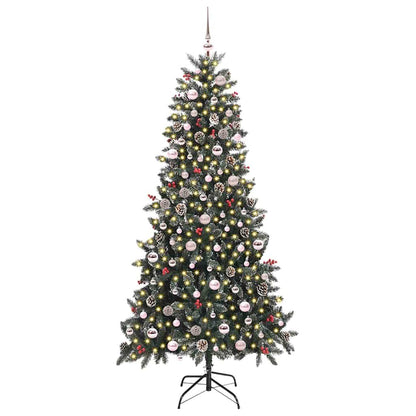 Künstlicher Weihnachtsbaum Grün 240 cm PVC, Plastik und Stahl
