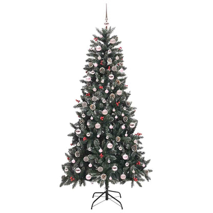 Künstlicher Weihnachtsbaum Grün 240 cm PVC, Plastik und Stahl