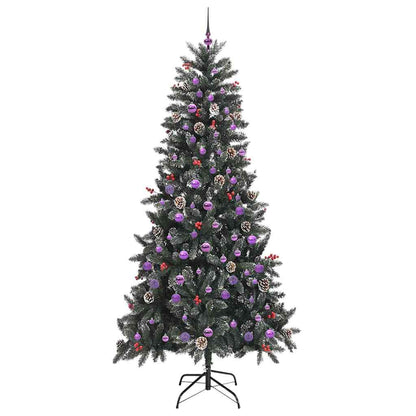 Künstlicher Weihnachtsbaum Grün 240 cm PVC, Plastik und Stahl