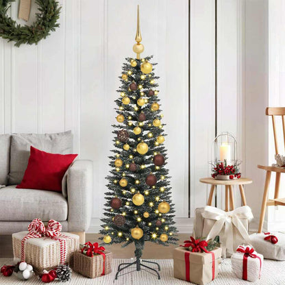 vidaXL Sapin de Noël artificiel avec 150 LED avec support Vert 120 cm
