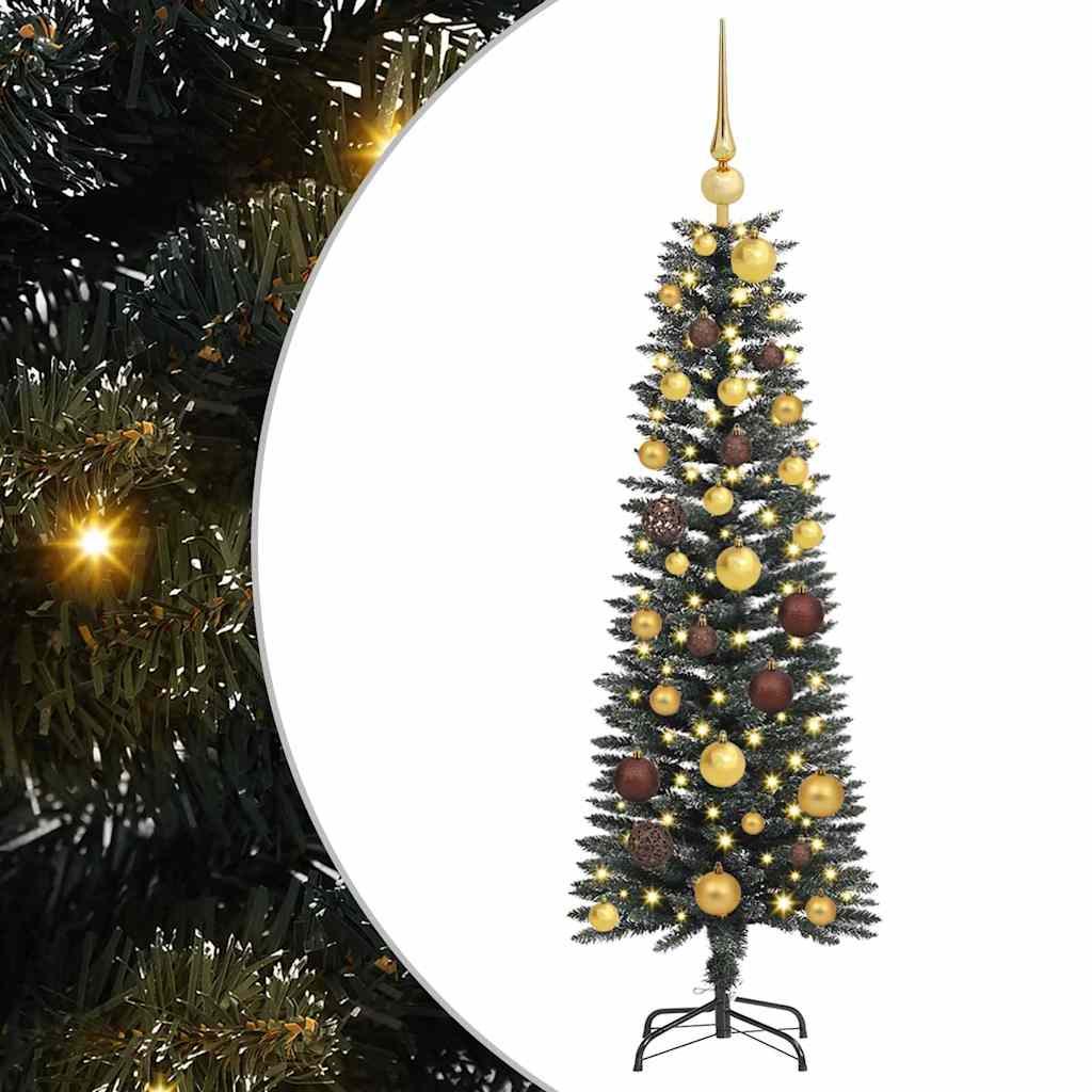 vidaXL Sapin de Noël artificiel avec 150 LED avec support Vert 120 cm
