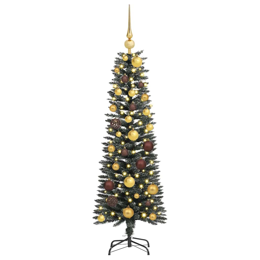 vidaXL Sapin de Noël artificiel avec 150 LED avec support Vert 120 cm