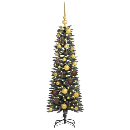 vidaXL Sapin de Noël artificiel avec 150 LED avec support Vert 120 cm