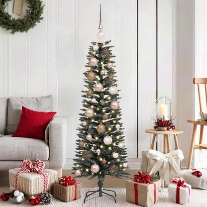 vidaXL Künstlicher Weihnachtsbaum mit 150 LEDs mit Ständer Grün 120 cm