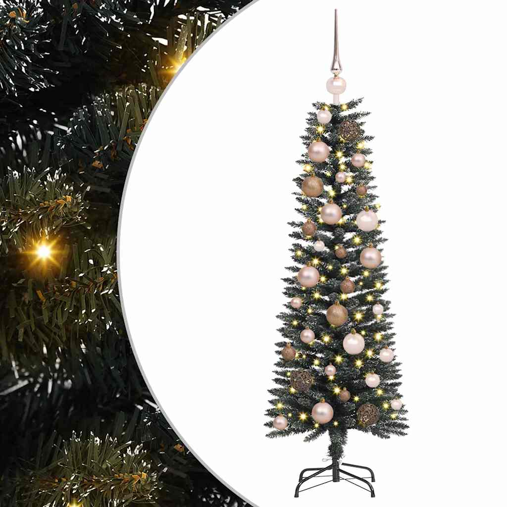 vidaXL Künstlicher Weihnachtsbaum mit 150 LEDs mit Ständer Grün 120 cm