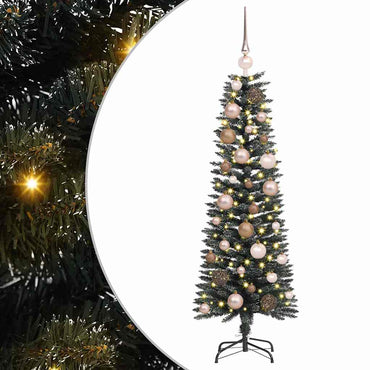 vidaXL Künstlicher Weihnachtsbaum mit 150 LEDs mit Ständer Grün 120 cm
