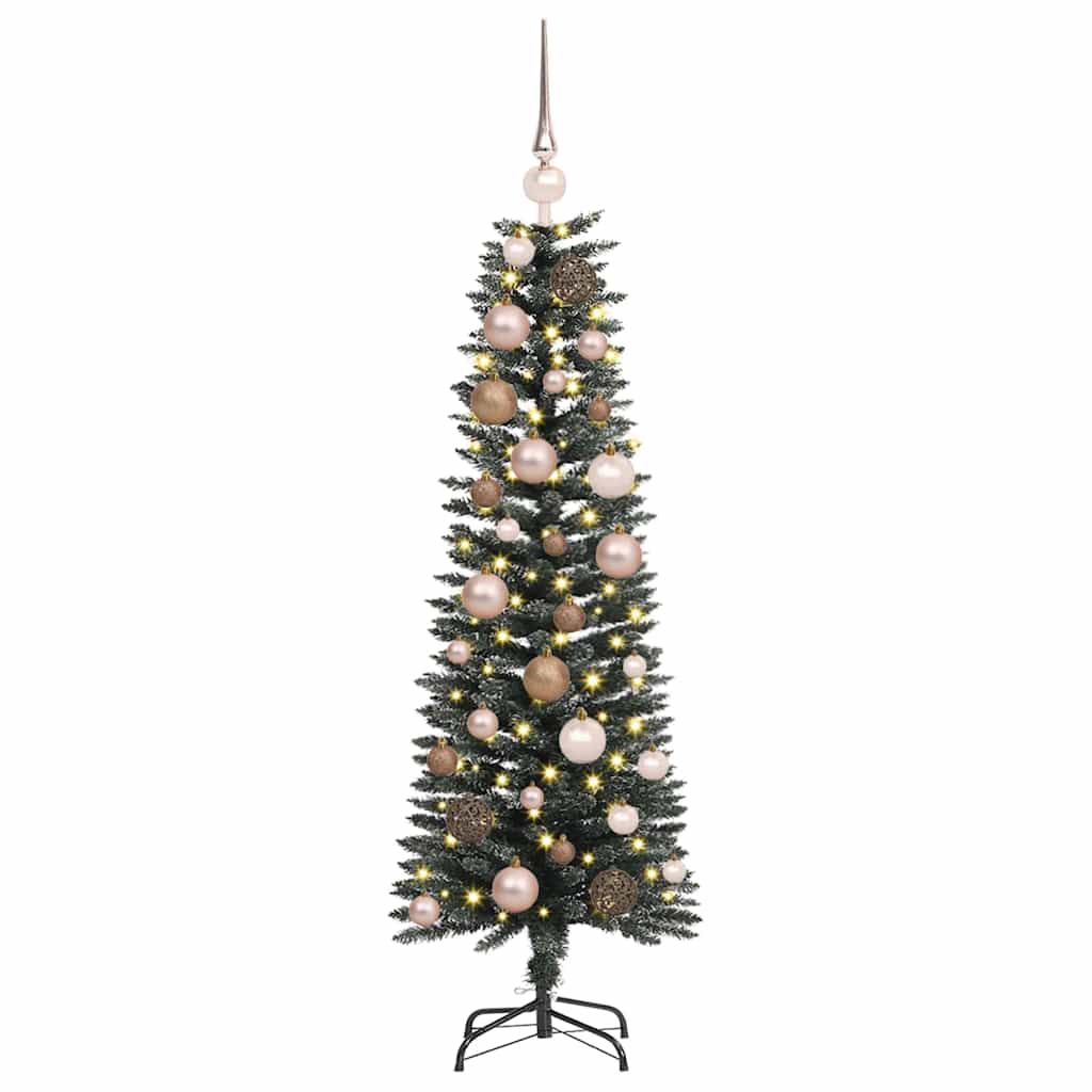 vidaXL Künstlicher Weihnachtsbaum mit 150 LEDs mit Ständer Grün 120 cm