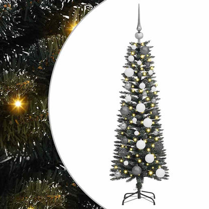 Künstlicher Weihnachtsbaum mit 150 LEDs mit Ständer Grün 120 cm