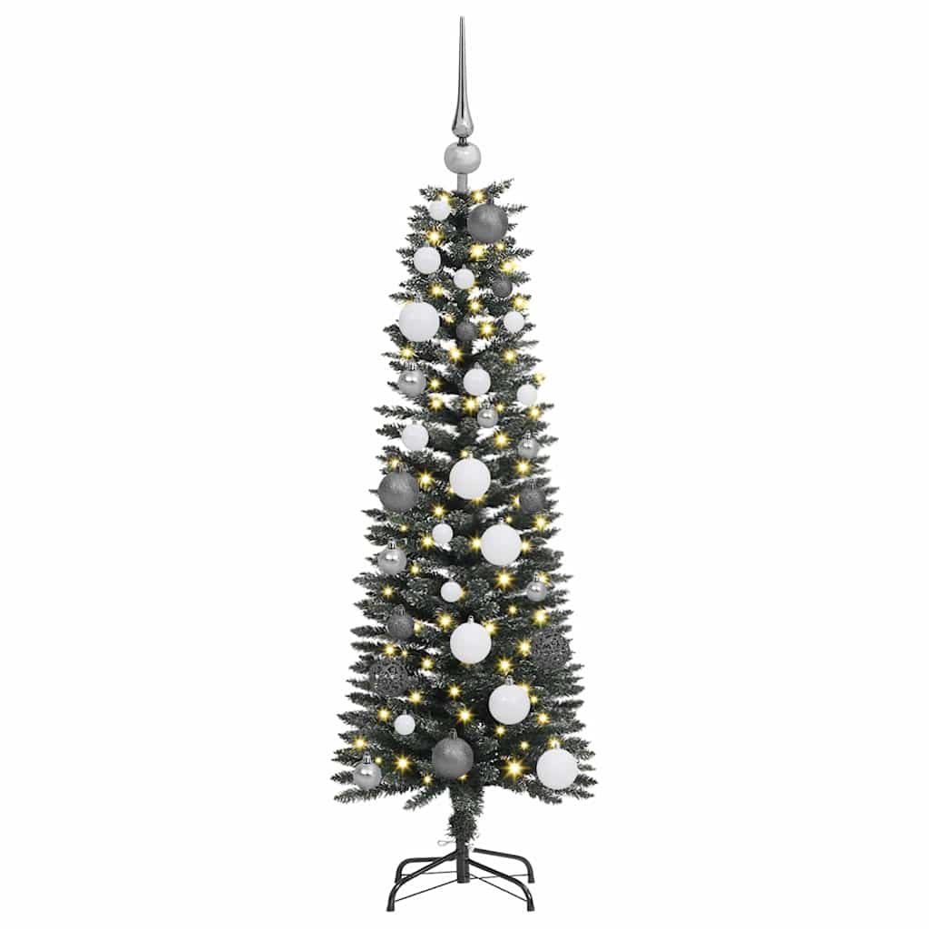 Künstlicher Weihnachtsbaum mit 150 LEDs mit Ständer Grün 120 cm