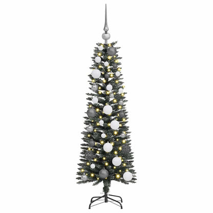 Künstlicher Weihnachtsbaum mit 150 LEDs mit Ständer Grün 120 cm