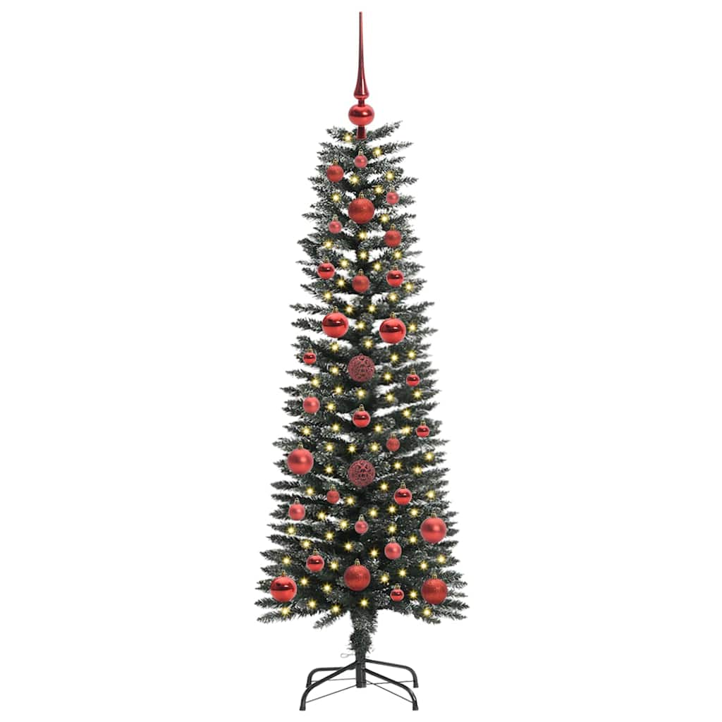 Künstlicher Weihnachtsbaum mit 150 LEDs mit Ständer Grün 120 cm