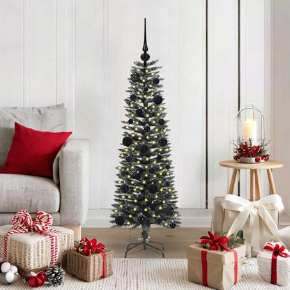 vidaXL Sapin de Noël artificiel avec 150 LED avec support Vert 120 cm