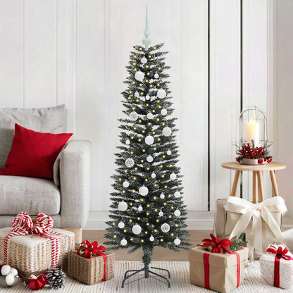 vidaXL Sapin de Noël artificiel avec 150 LED avec support Vert 120 cm