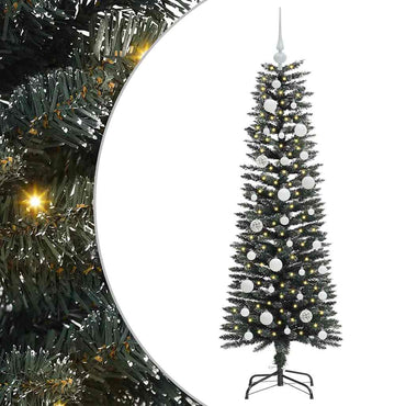 vidaXL Sapin de Noël artificiel avec 150 LED avec support Vert 120 cm
