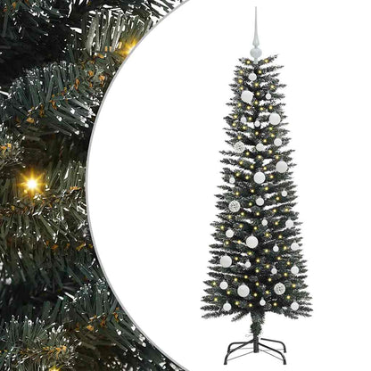 vidaXL Sapin de Noël artificiel avec 150 LED avec support Vert 120 cm