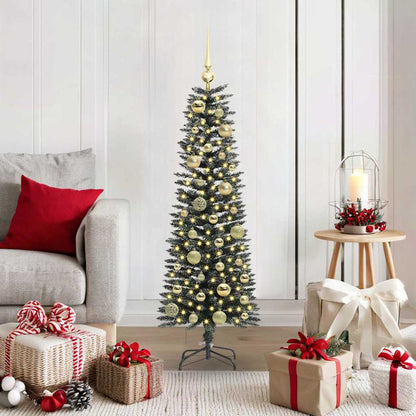 vidaXL Sapin de Noël artificiel avec 150 LED avec support Vert 120 cm