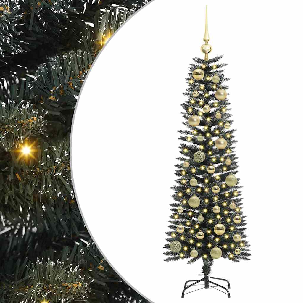 vidaXL Sapin de Noël artificiel avec 150 LED avec support Vert 120 cm