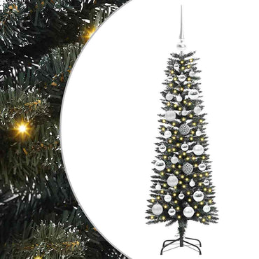 vidaXL Sapin de Noël artificiel avec 150 LED avec support Vert 120 cm