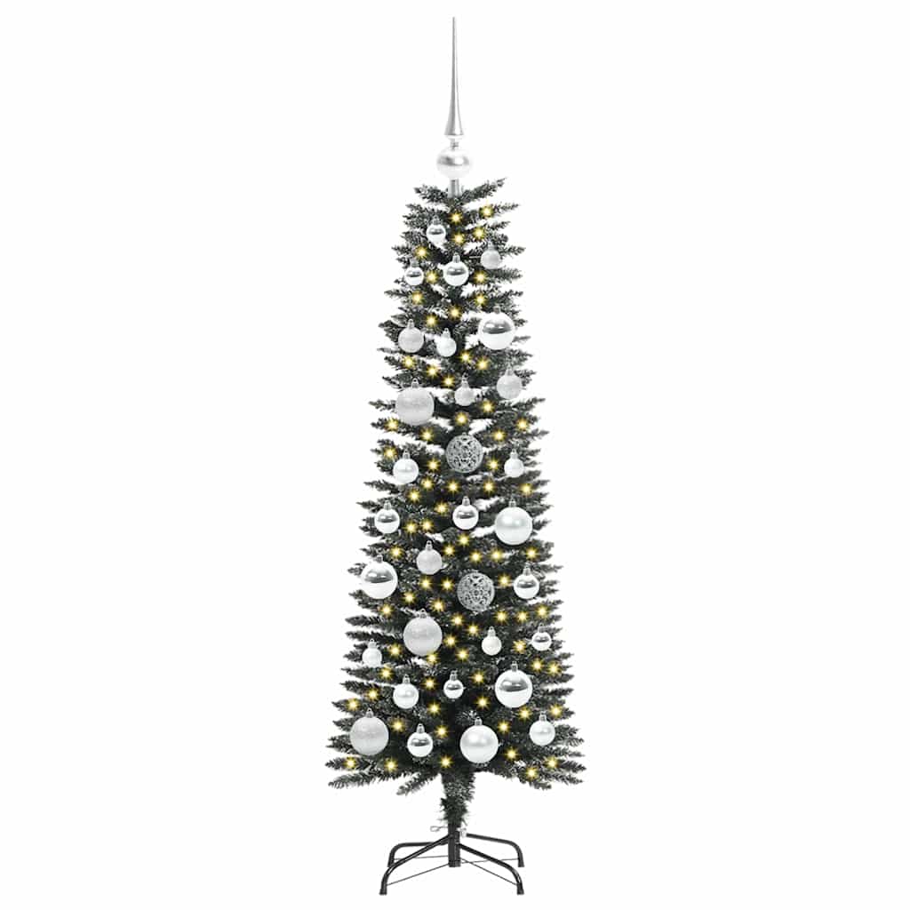 Künstlicher Weihnachtsbaum mit 150 LEDs mit Ständer Grün 120 cm