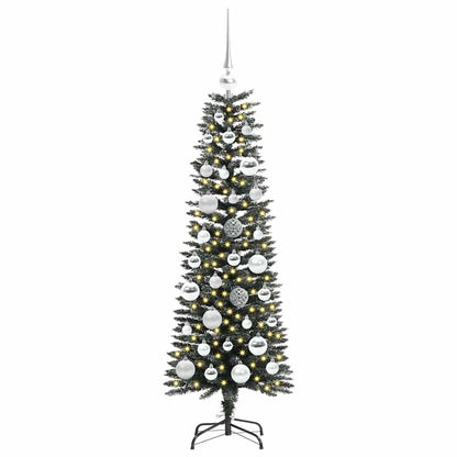 Künstlicher Weihnachtsbaum mit 150 LEDs mit Ständer Grün 120 cm