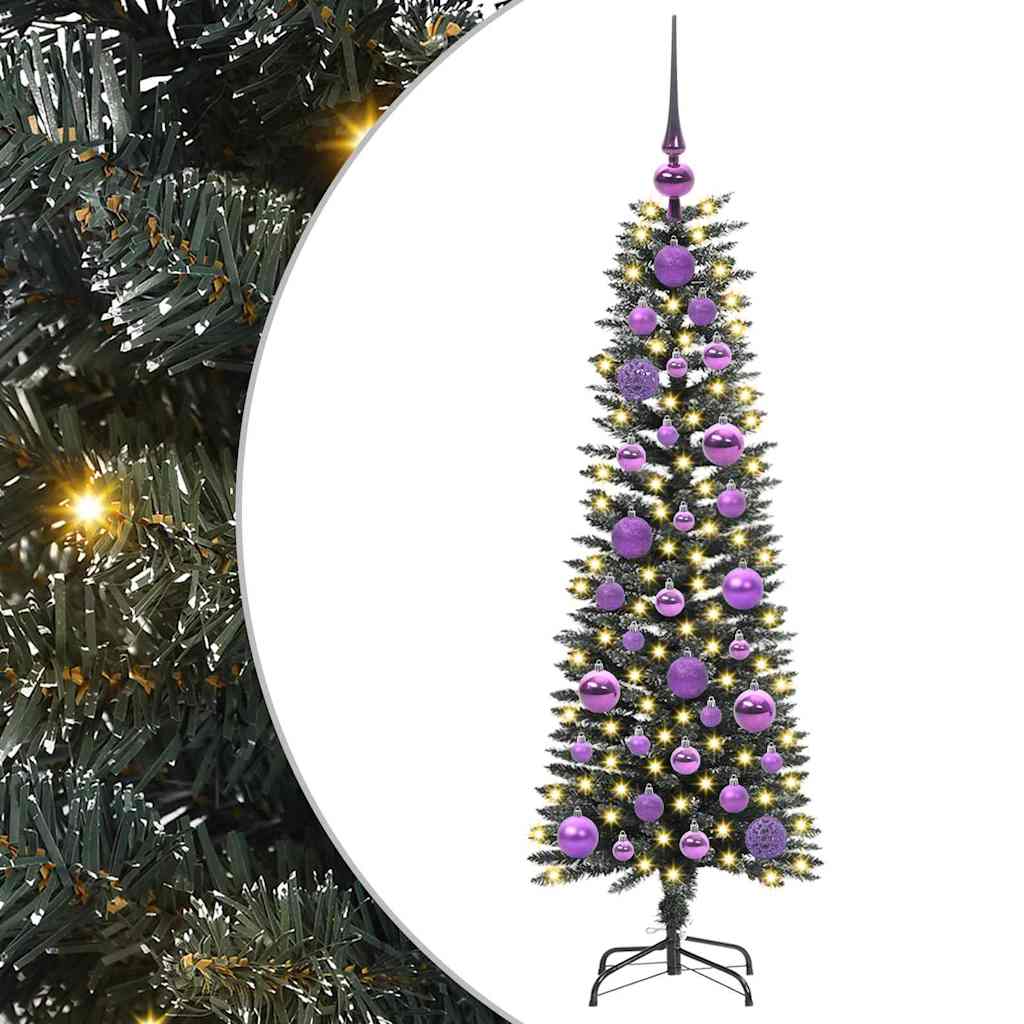 vidaXL Sapin de Noël artificiel avec 150 LED avec support Vert 120 cm