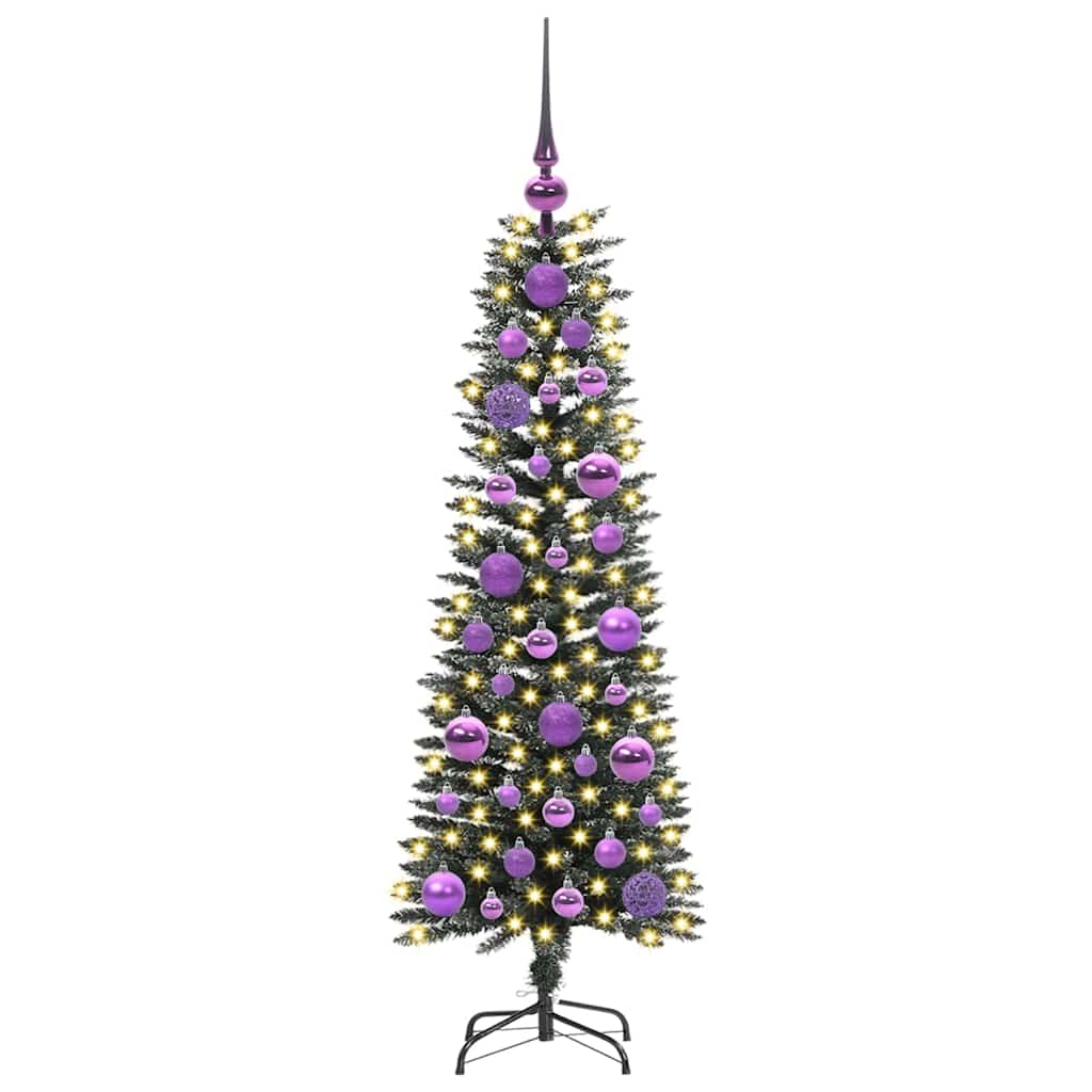 vidaXL Sapin de Noël artificiel avec 150 LED avec support Vert 120 cm