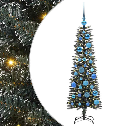 Künstlicher Weihnachtsbaum mit 150 LEDs mit Ständer Grün 120 cm