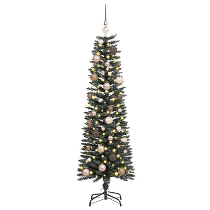 vidaXL Künstlicher Weihnachtsbaum mit 150 LEDs mit Ständer Grün 150 cm