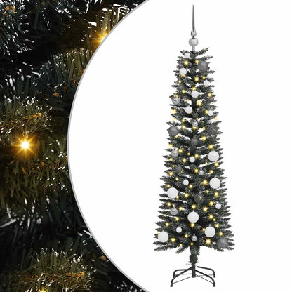 Künstlicher Weihnachtsbaum mit 150 LEDs mit Ständer Grün 150 cm
